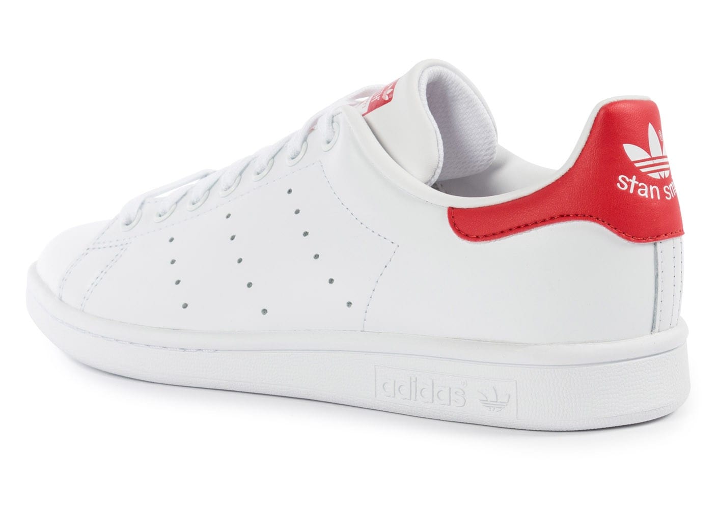 adidas stan smith blanche rouge